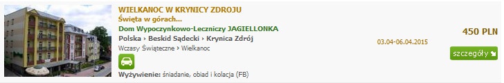 Wielkanoc w Krynicy Zdroju