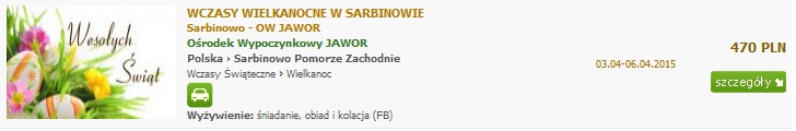 Wielkanoc w Sarbinowie