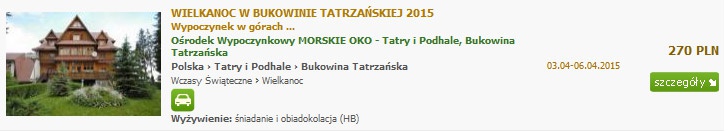 Wielkanoc w Bukowinie Tatrzańskiej