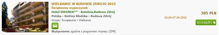 Wielkanoc w Kudowej Zdroju