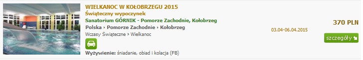 Wielkanoc w Kołobrzegu